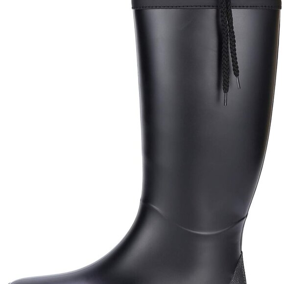 Packable Women’s Waterproof Rubber Tall Rain Boots Lightweight Garden Shoes